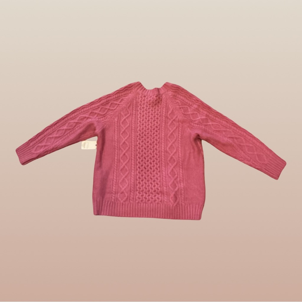 St. John’s Bay Heirloom Rose Cable Knit Sweater | Size XXL | Cozy Winter New - Picture 4 of 10
